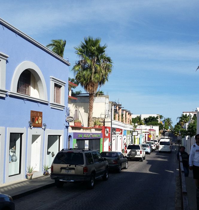 One of the downtown streets
